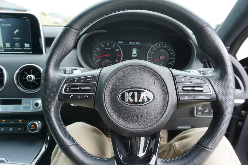 Kia Stinger GT steering wheel