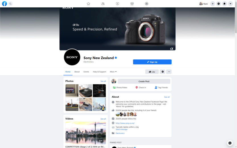 New Facebook Page Design