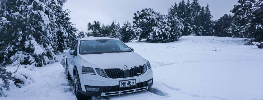Škoda Octavia Scout in the snow