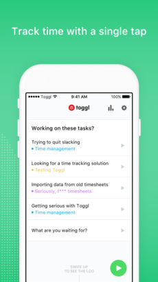 Toggl App Tasks